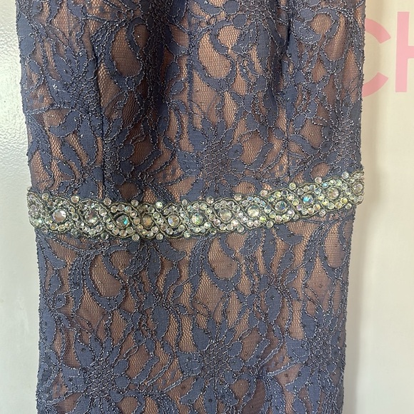 City studio blue sparkling lace gown/dress - Picture 3 of 15